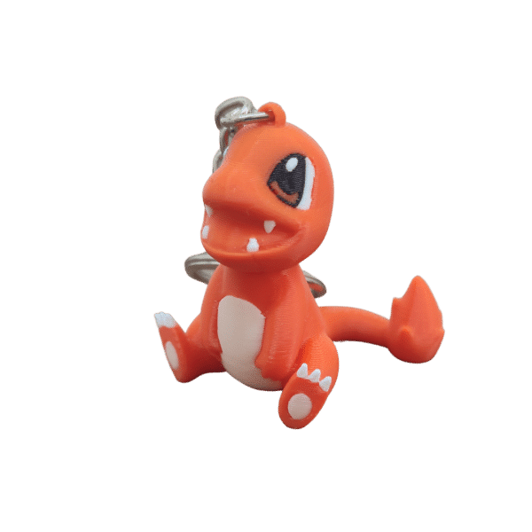 Charmander Figürlü 3D Anahtarlık