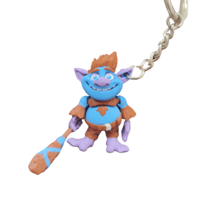 Trol Figürlü Hareketli 3D Anahtarlık