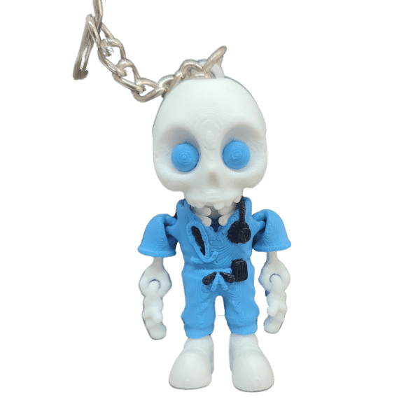 İskelet Doktor Figürlü Hareketli 3D Anahtarlık
