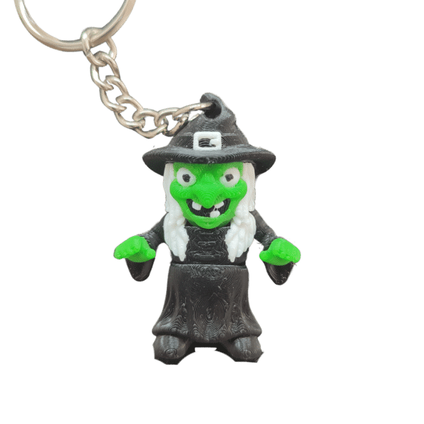 Cadı Figürlü Hareketli 3D Anahtarlık