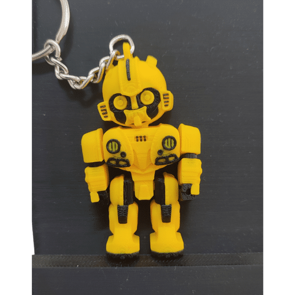 Bumblebee Figürlü Hareketli 3D Anahtarlık