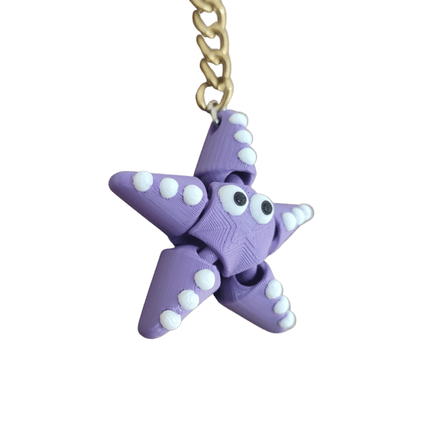 Deniz Yıldızı Figürlü Hareketli 3D Anahtarlık