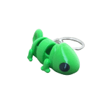 Bukalemun Figürlü 3D Hareketli Anahtarlık