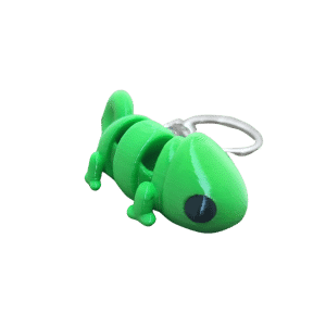 Bukalemun Figürlü 3D Hareketli Anahtarlık