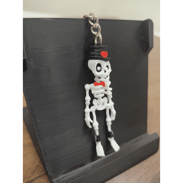 Kalpli İskelet Figürlü Hareketli 3D Anahtarlık