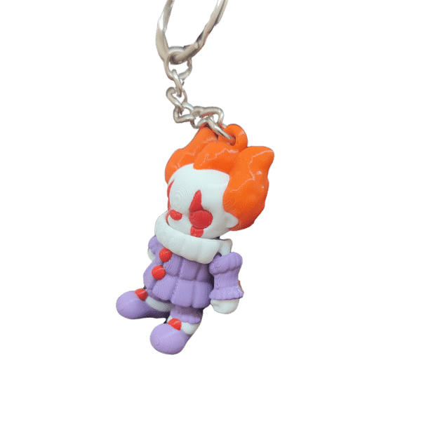 Palyaço Figürlü Hareketli 3D Anahtarlık