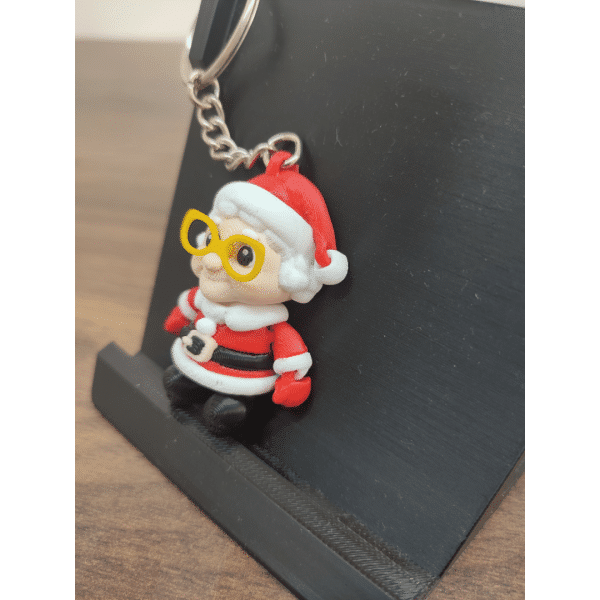 Noel Anne Figürlü Hareketli 3D Anahtarlık