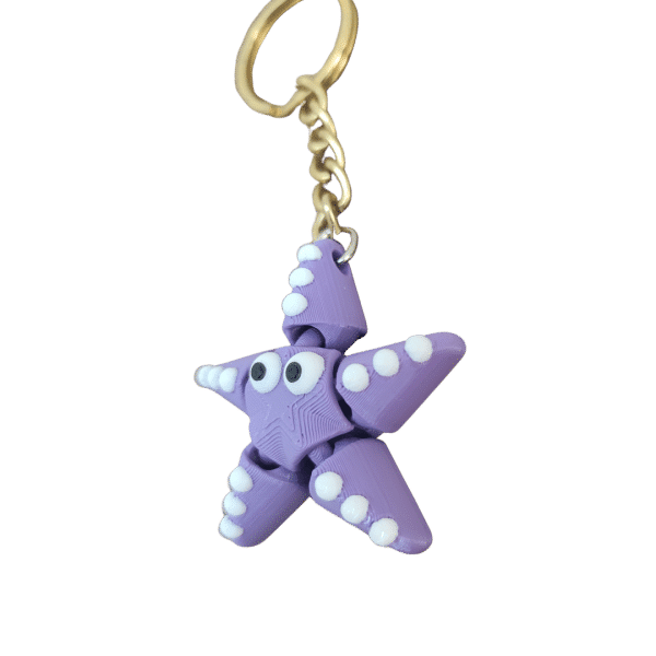 Deniz Yıldızı Figürlü Hareketli 3D Anahtarlık