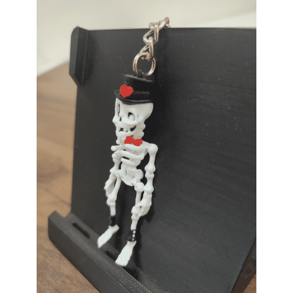 Kalpli İskelet Figürlü Hareketli 3D Anahtarlık