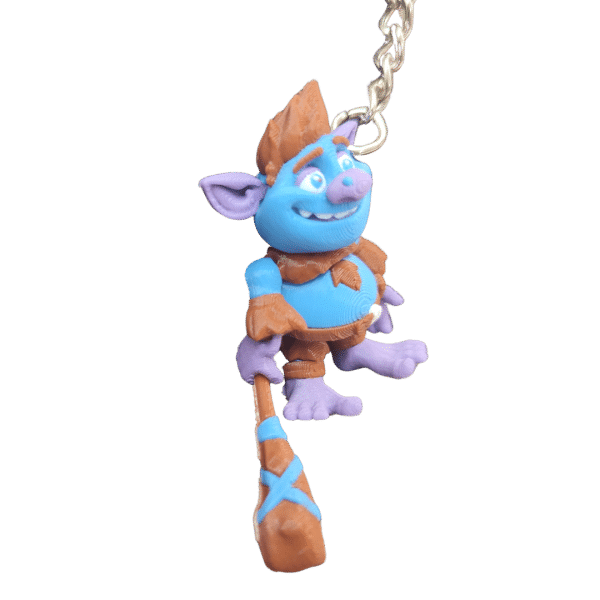 Trol Figürlü Hareketli 3D Anahtarlık