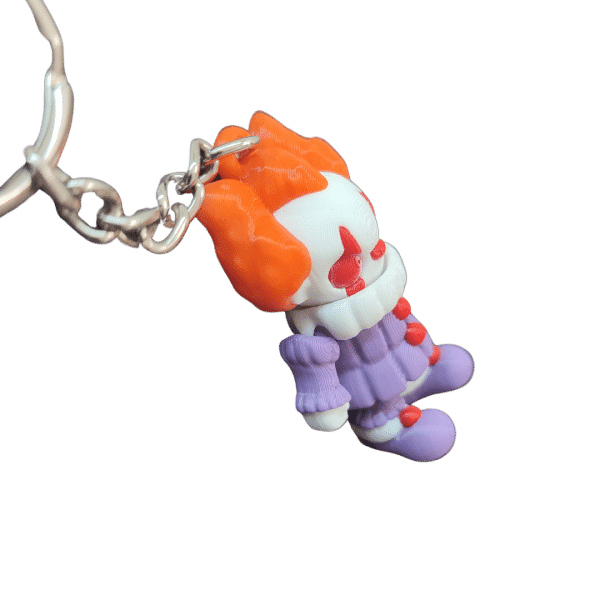 Palyaço Figürlü Hareketli 3D Anahtarlık