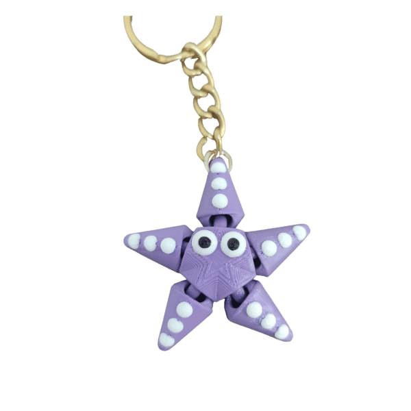 Deniz Yıldızı Figürlü Hareketli 3D Anahtarlık