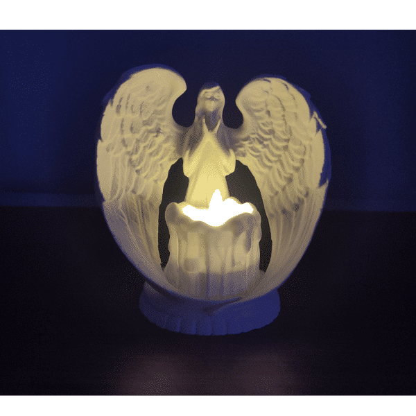 Dekoratif Melek Figürlü Tealight Mumluk
