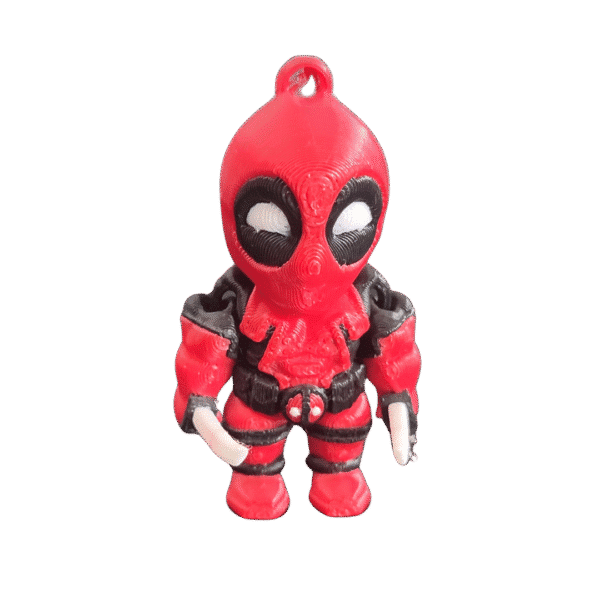 Deadpool Anahtarlık Hareketli 3D Renkli Üretim