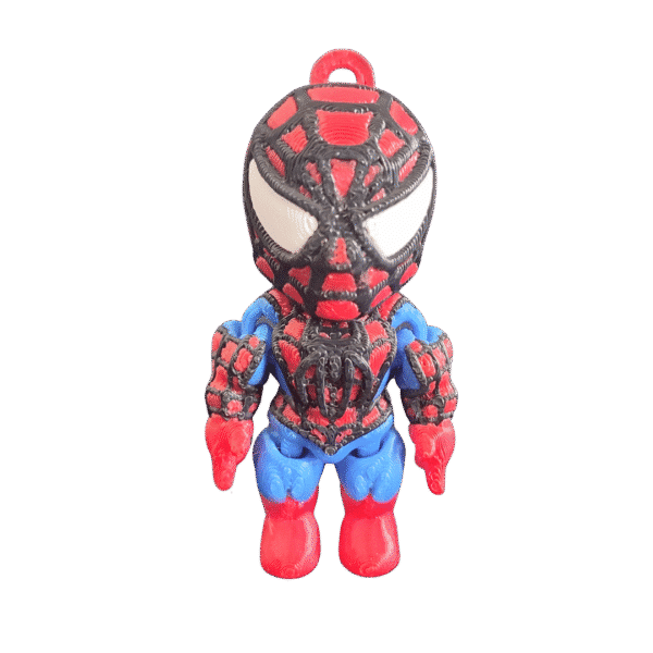 Örümcek Adam - Spider-Man Hareketli Anahtarlık 3D Üretim Renkli Baskı