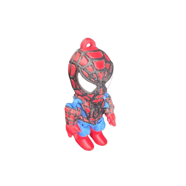 Örümcek Adam - Spider-Man Hareketli Anahtarlık 3D Üretim Renkli Baskı