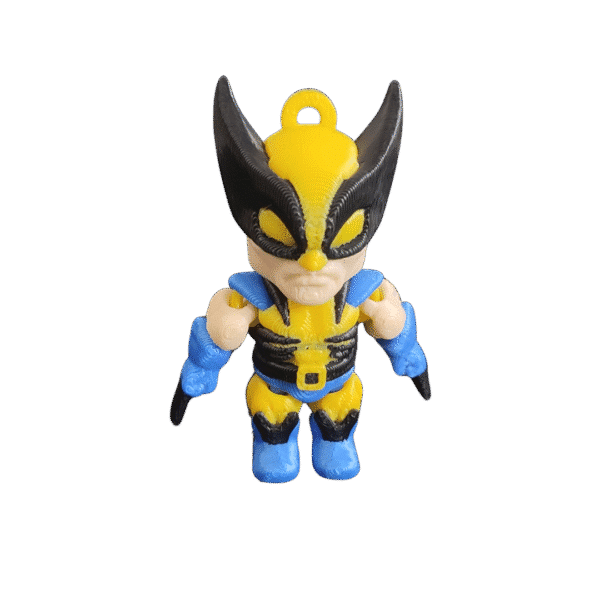 Wolverine Anahtarlık 3D Renkli Üretim