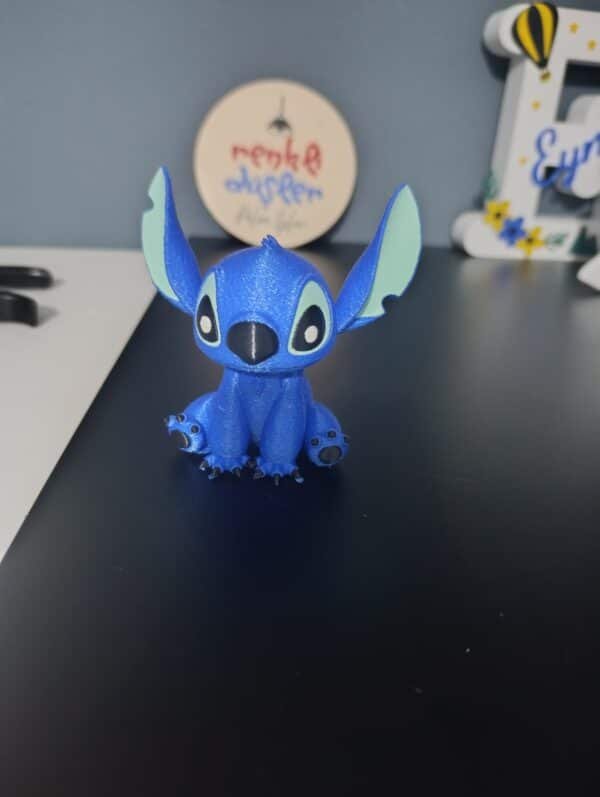 Stitch 10 cm Figür – 3D Baskı Renkli Üretim