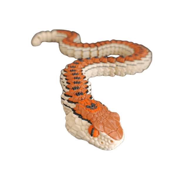 Hareketli Eklemli Çıngıraklı Yılan Figür Dev Boy 70cm