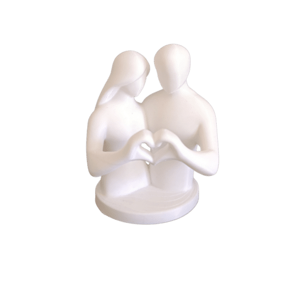 Kalp Yapan Eller Çift Dekor 10cm