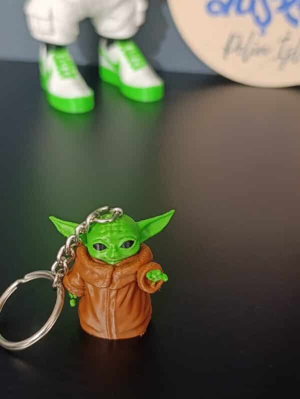 Baby Yoda  Figürlü 3D Anahtarlık 6cm