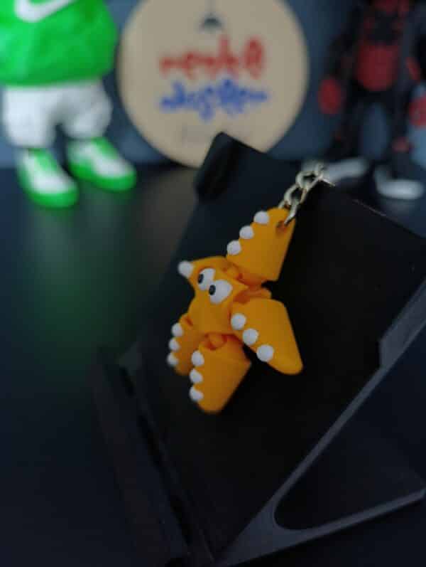 Deniz Yıldızı Figürlü Hareketli 3D Anahtarlık