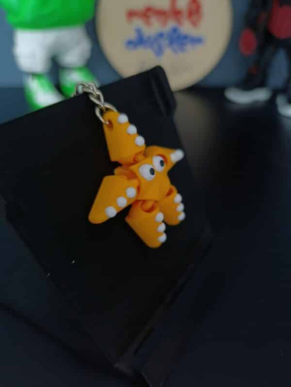 Deniz Yıldızı Figürlü Hareketli 3D Anahtarlık