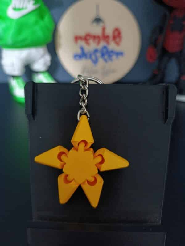 Deniz Yıldızı Figürlü Hareketli 3D Anahtarlık