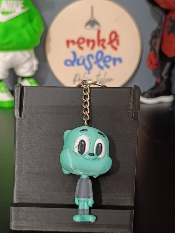 Gumball Figürlü 3D  Anahtarlık