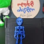 Hareketli İskelet Anahtarlık ( mavi )