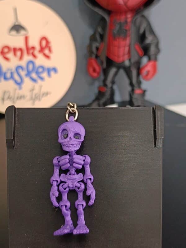 Hareketli İskelet Anahtarlık (mor )