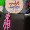 Hareketli İskelet Anahtarlık ( pembe )