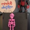 Hareketli İskelet Anahtarlık ( pembe )