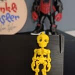 Hareketli İskelet Anahtarlık  ( sarı )