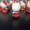 Hello Kitty 3D Figürü ( 10 Cm )  Kırmızı elbiseli