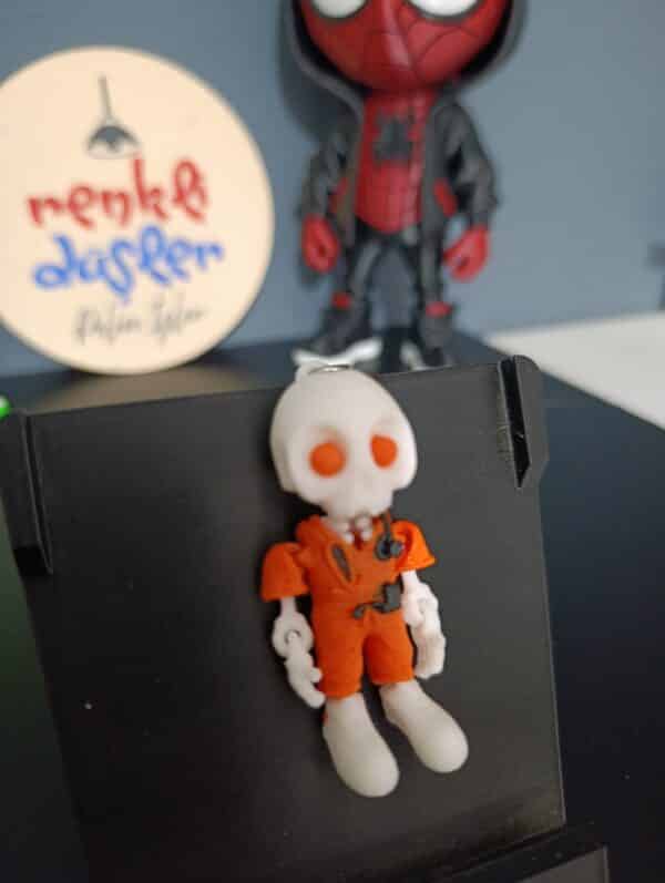 İskelet Doktor Figürlü Hareketli 3D Anahtarlık