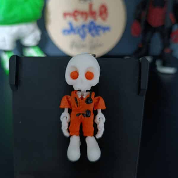 İskelet Doktor Figürlü Hareketli 3D Anahtarlık