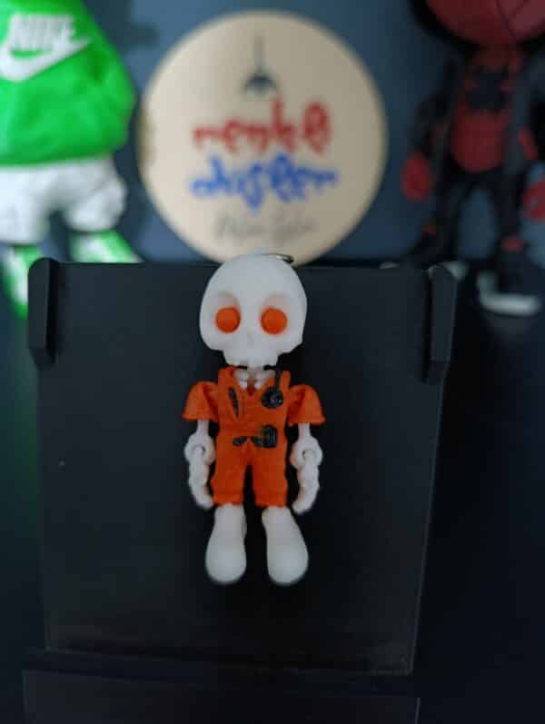 İskelet Doktor Figürlü Hareketli 3D Anahtarlık