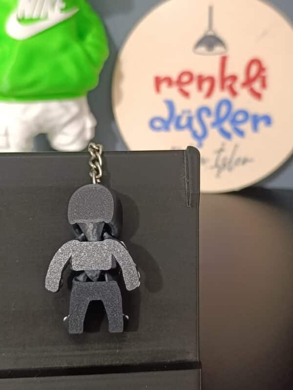 İskelet Kıyafetli Hareketli  3D Anahtarlık