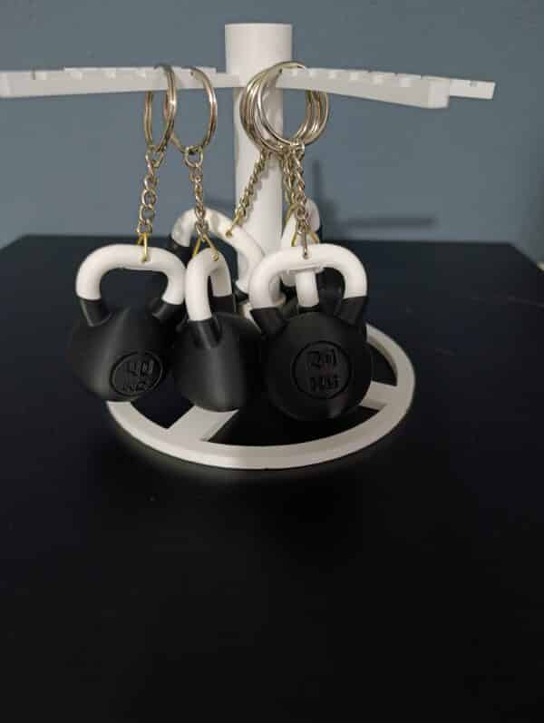 kettlebell  Figürlü  Dambıl 3D Anahtarlık