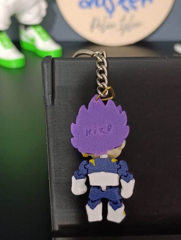 Kid Vegeta Figürlü  3D Hareketli Anahtarlık 6 cm