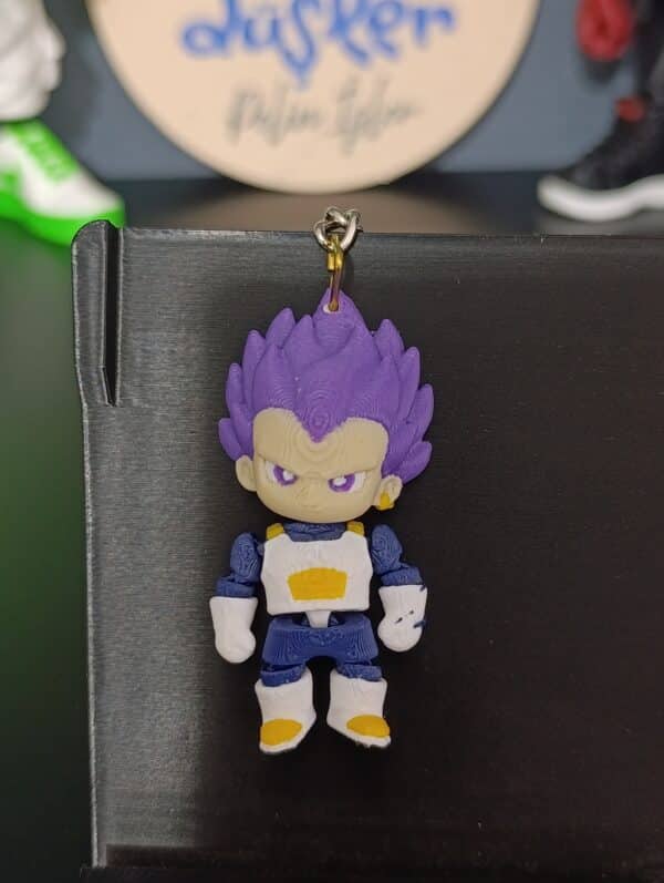 Kid Vegeta Figürlü  3D Hareketli Anahtarlık 6 cm