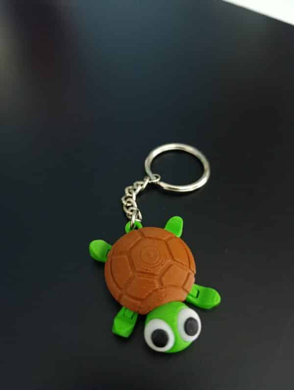 Komik Kaplumbağa Hareketli Anahtarlık