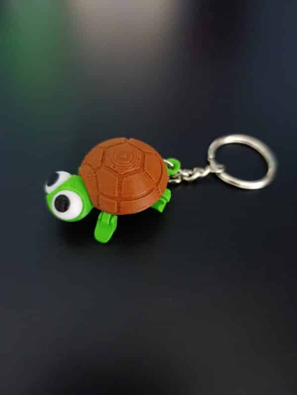 Komik Kaplumbağa Hareketli Anahtarlık