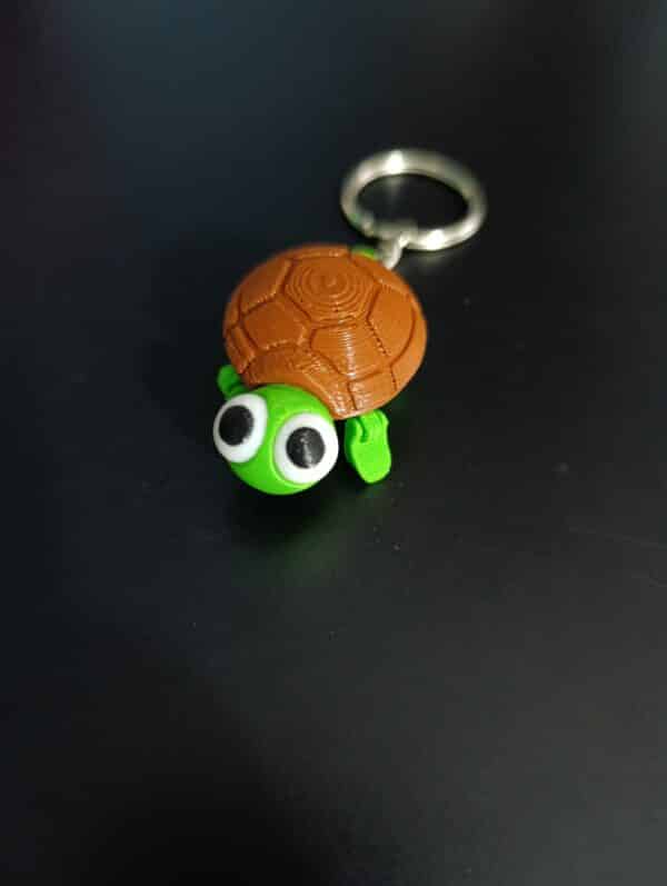 Komik Kaplumbağa Hareketli Anahtarlık