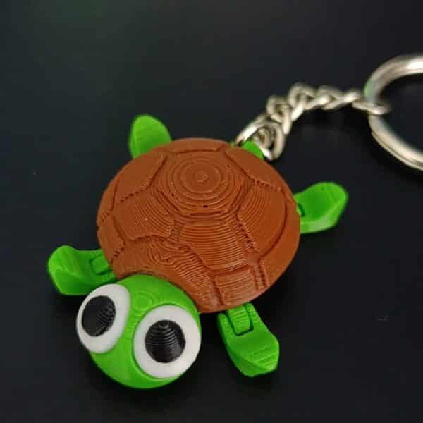 Komik Kaplumbağa Hareketli Anahtarlık