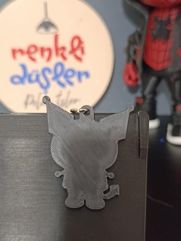 Kuromi  Figürlü  2 boyutlu 3D Anahtarlık