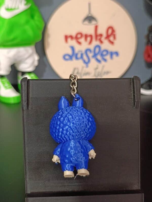 Labubu  3D Anahtarlık 6 cm  ( mavi )