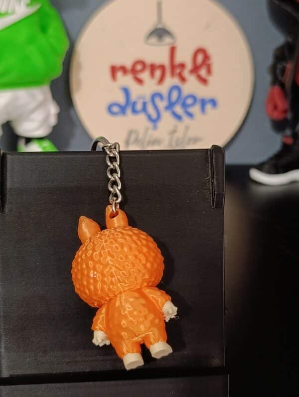 Labubu  3D Anahtarlık 6 cm  ( turuncu )