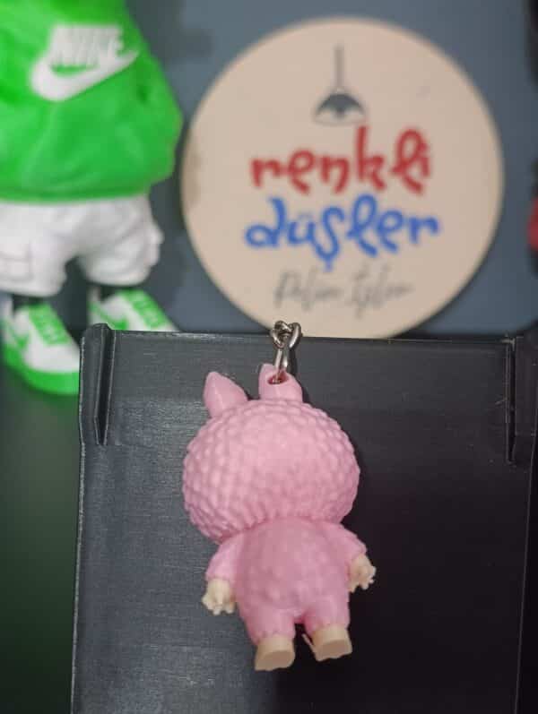 Labubu Anahtarlık 3D ( Pembe )